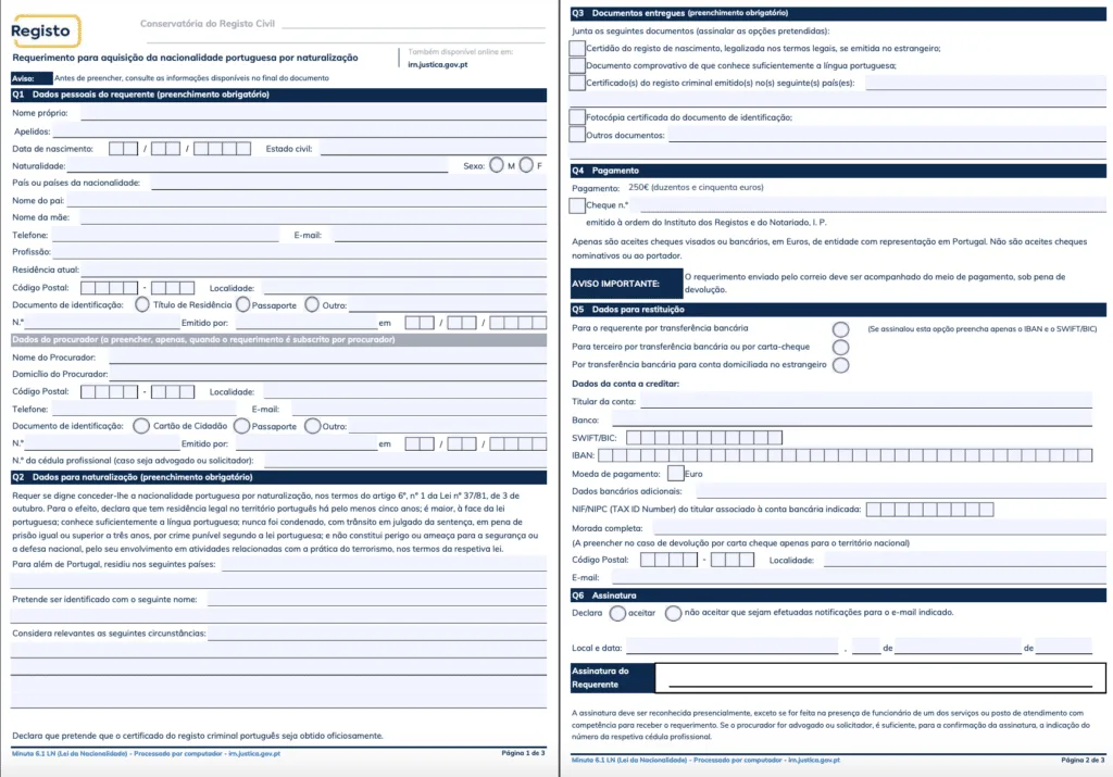 How to apply for Portugal citizenship after a Golden Visa